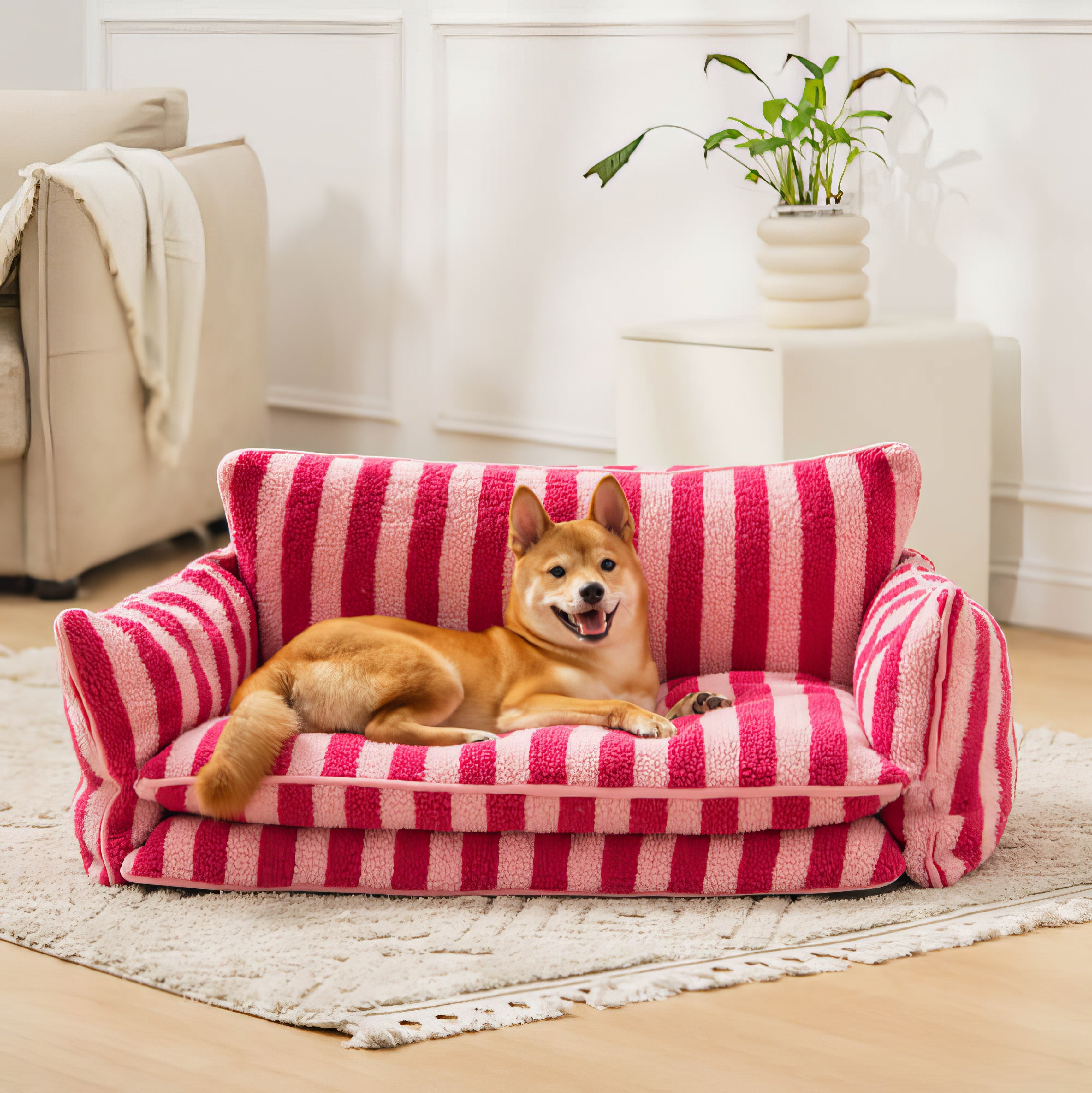 Trendy Striped Bed