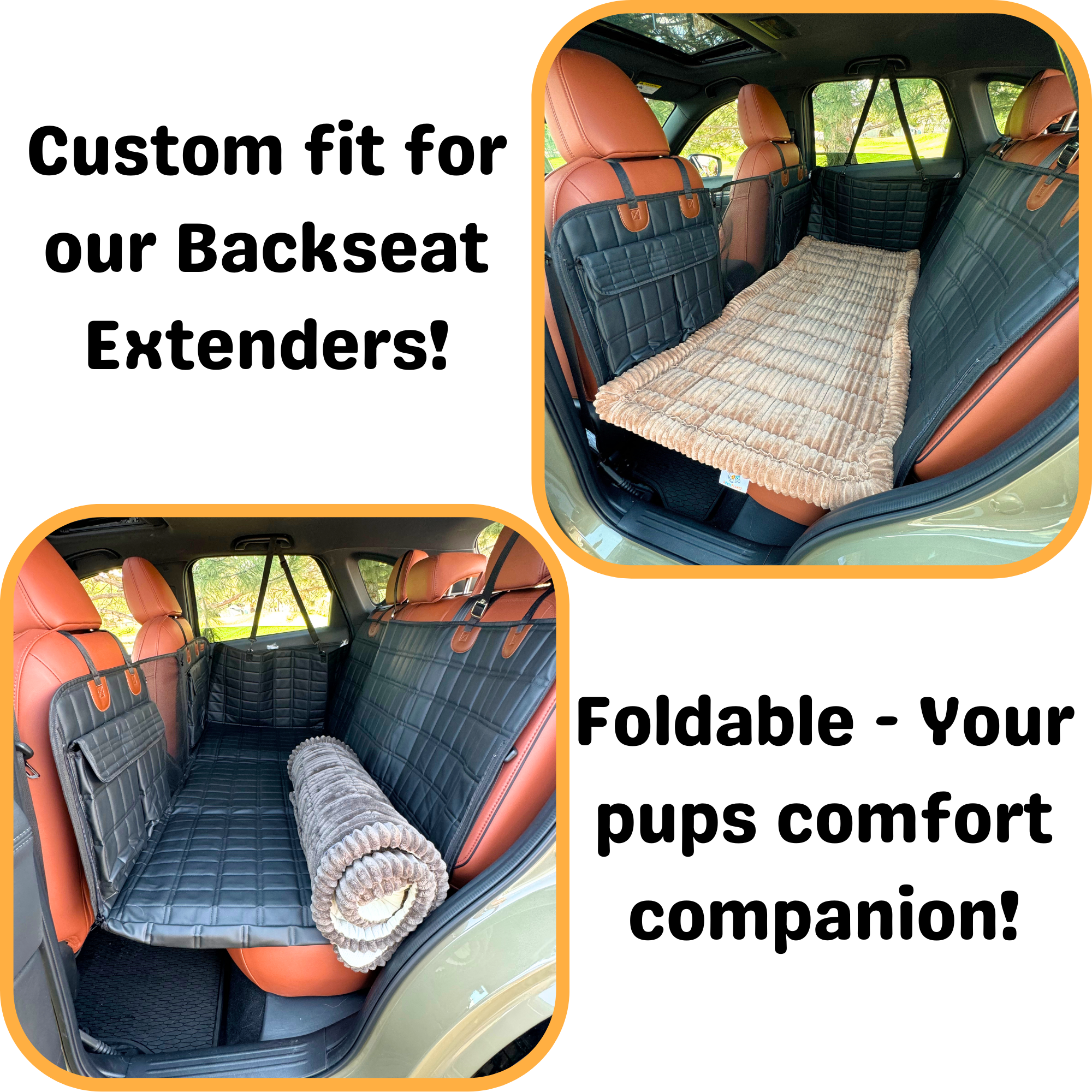 Deluxe Dog Bed - For The Backseat Extender