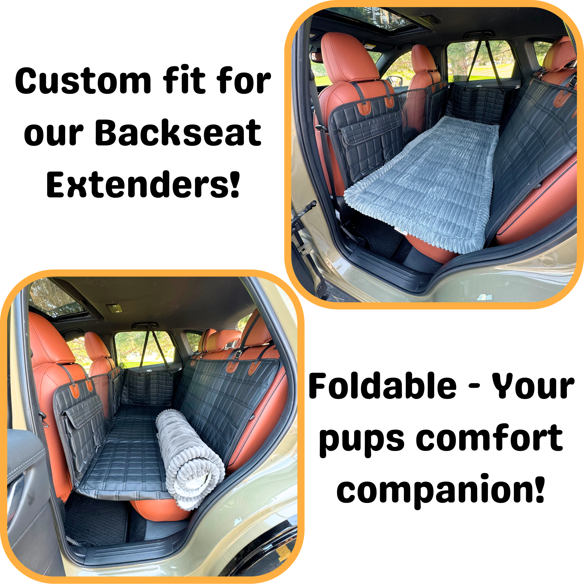Deluxe Dog Bed - For The Backseat Extender