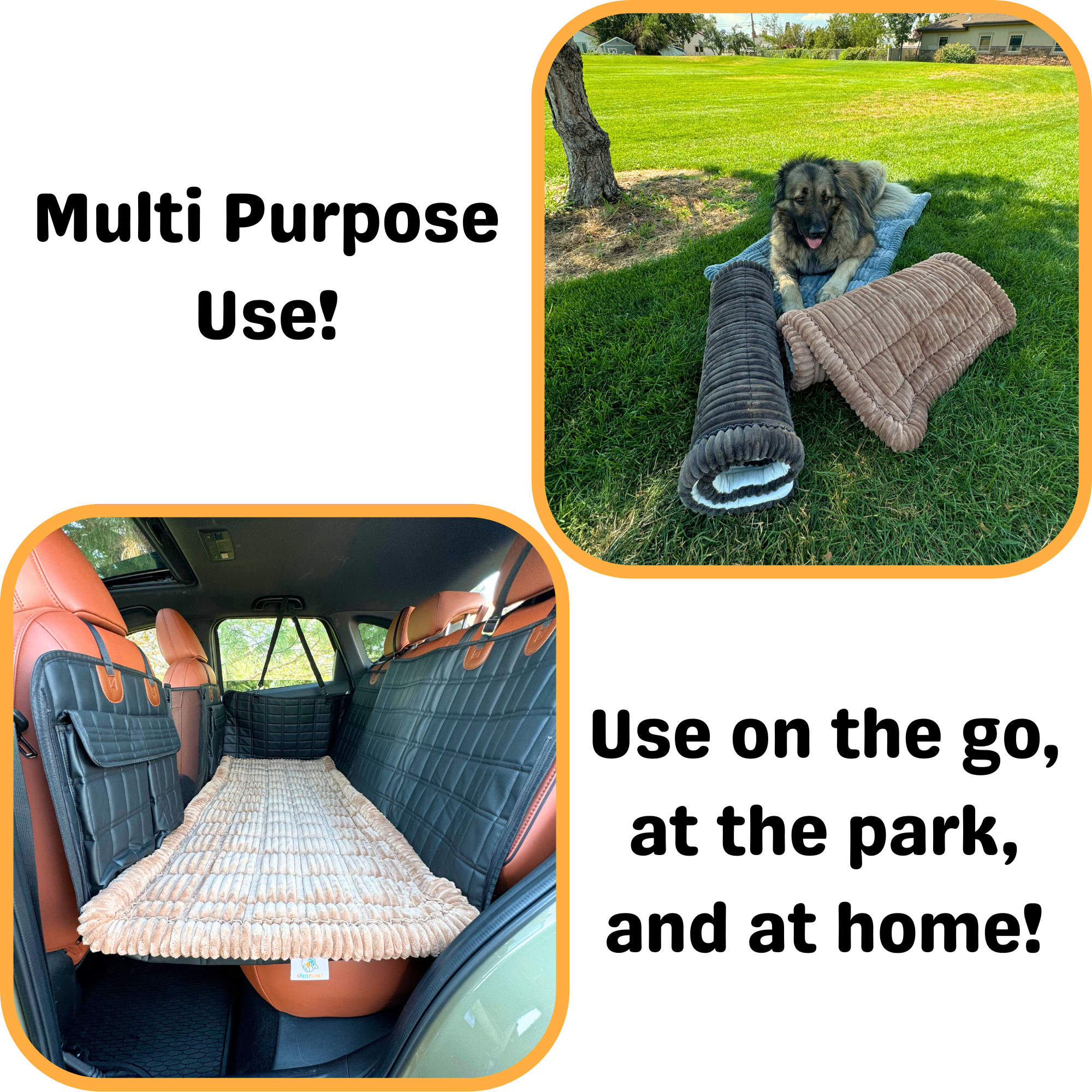 Deluxe Dog Bed - For The Backseat Extender