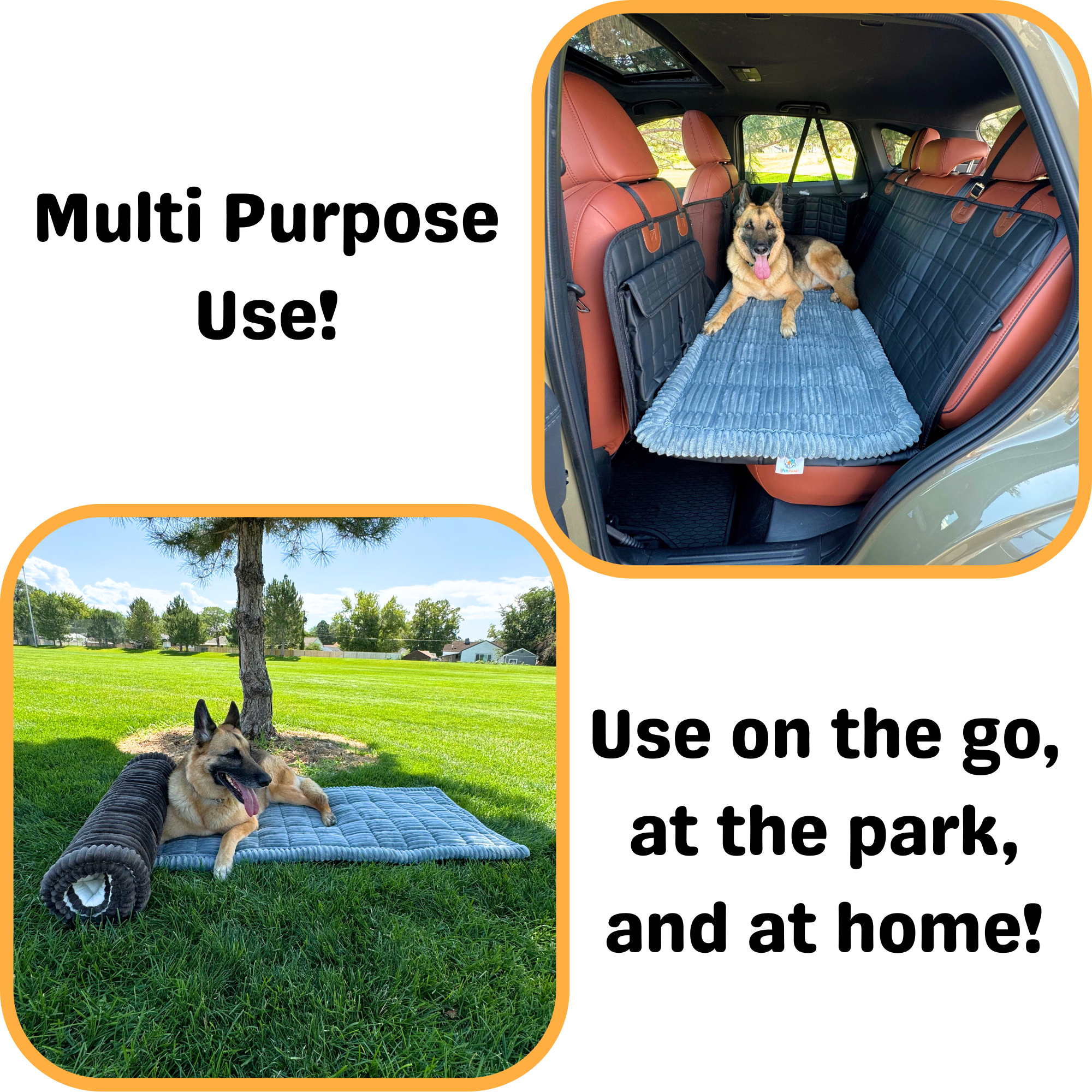 Deluxe Dog Bed - For The Backseat Extender
