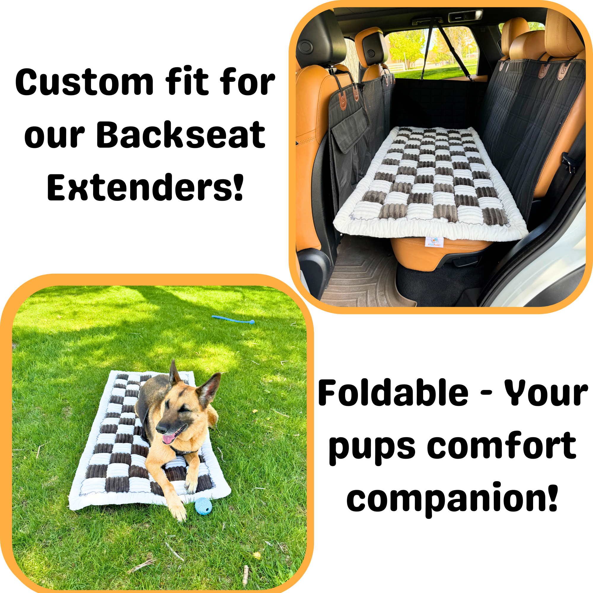 Deluxe Dog Bed - For The Backseat Extender