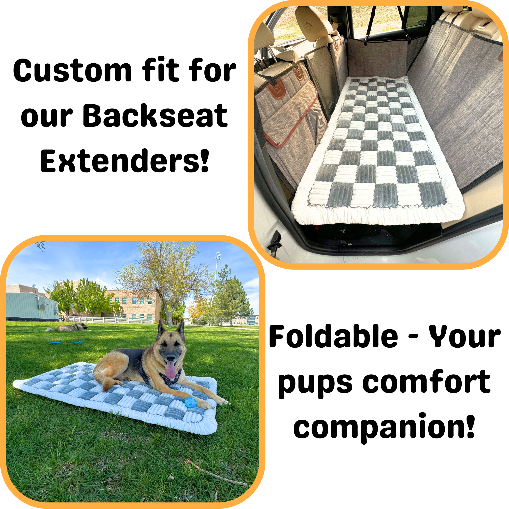 Deluxe Dog Bed - For The Backseat Extender
