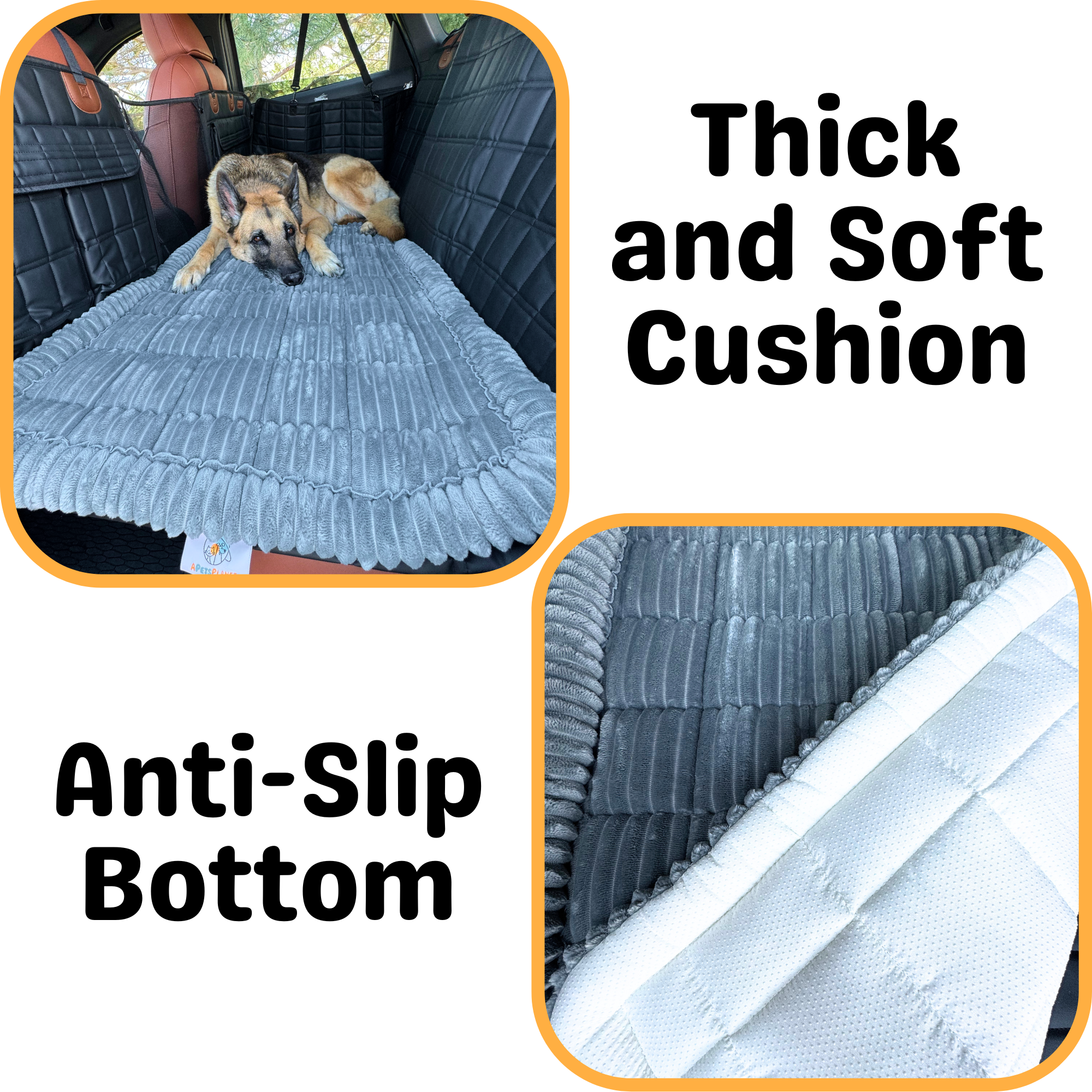 Deluxe Dog Bed - For The Backseat Extender