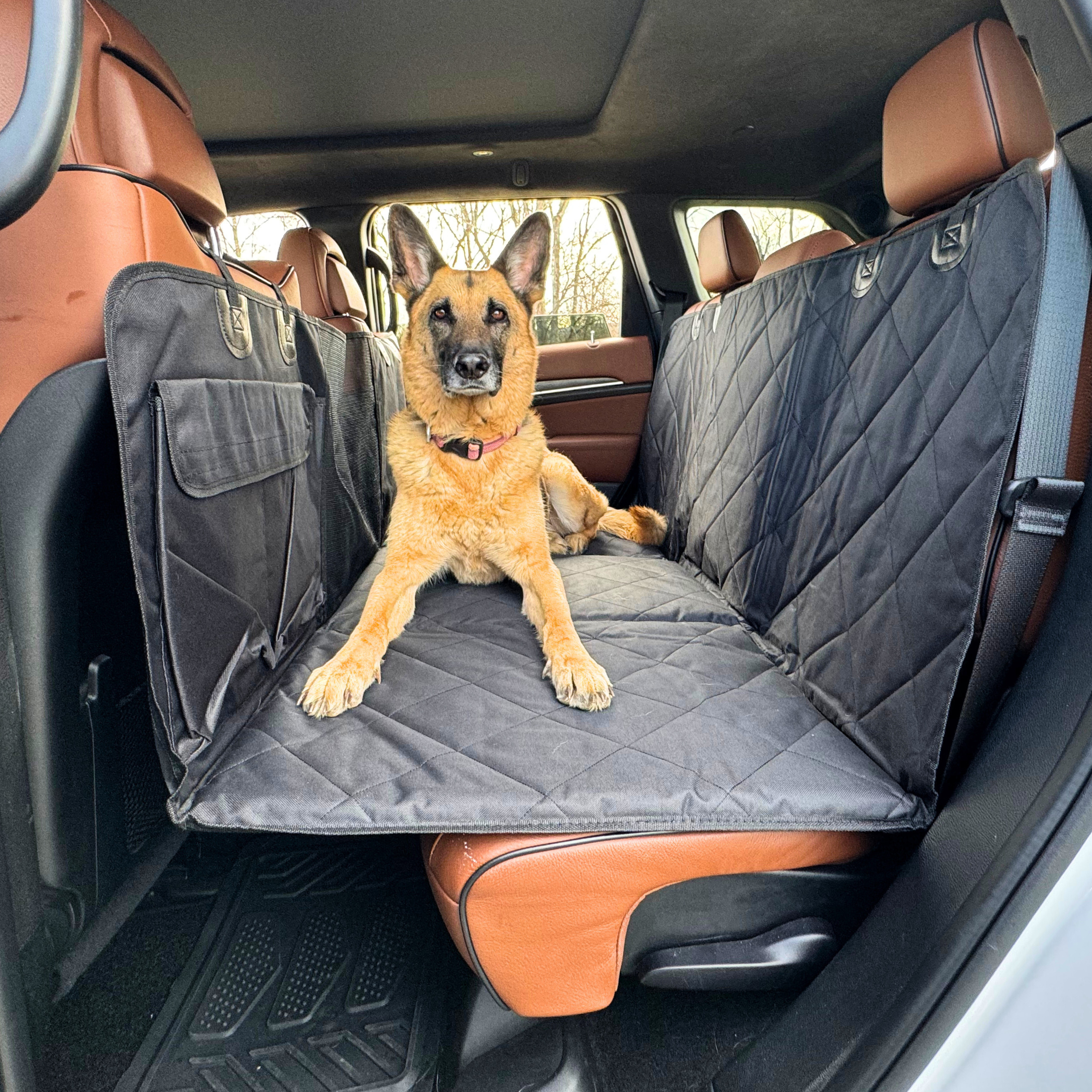 Backseat Extender for Dogs - Standard Black - No Door Covers
